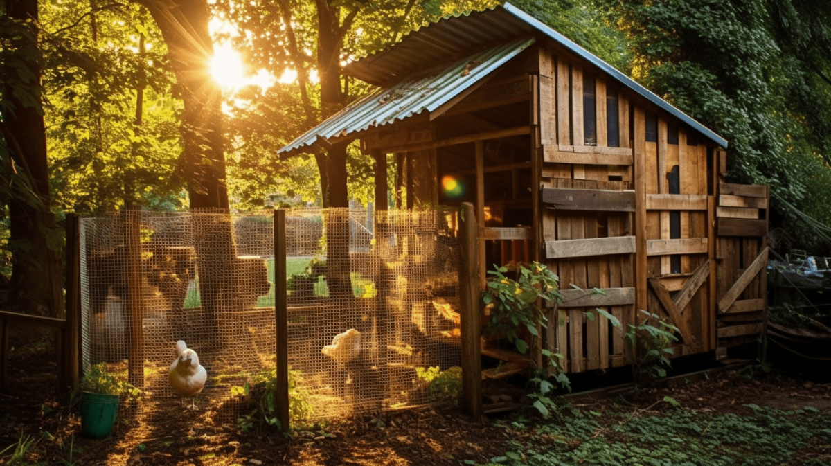 Voici comment fabriquer un poulailler en palette en 6 étapes, une construction facile et très économique